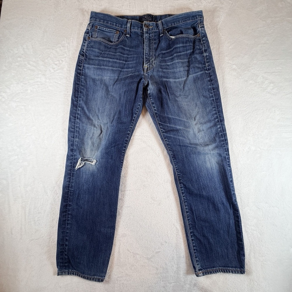 Lucky Brand Jeans Men's 36x30 Blue 121 Heritage Slim Medium Wash Denim